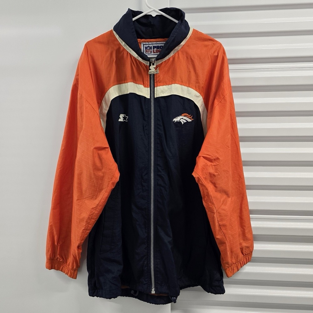 Vintage Starter Denver Broncos NFL Pro Line Windbreaker Jacket L Korea